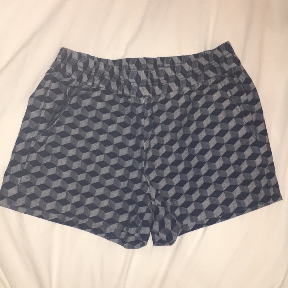 JCrew Pull on Boardwalk shorts navy and gray
